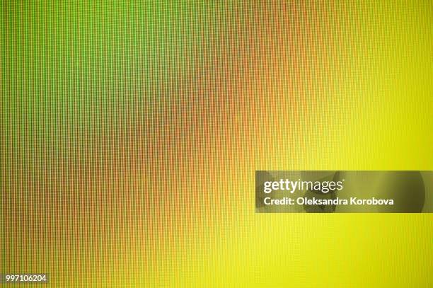 close-up of a colorful moire pattern on a computer screen. - moire stock pictures, royalty-free photos & images