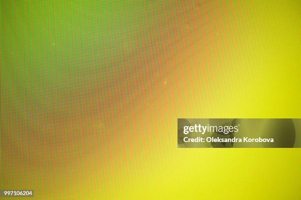 close-up of a colorful moire pattern on a computer screen. - moaré bildbanksfoton och bilder