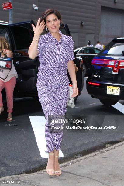 Neve Campbell is seen on July 12, 2018 in New York City.