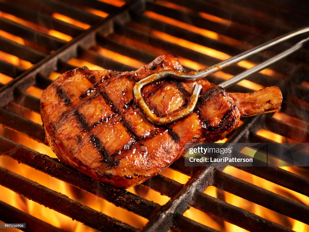 BBQ Pork Chops on the Grill