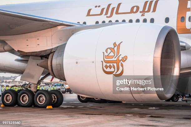 primer vuelo dubai - santiago, chile - escala sao paulo, guarulhos - región metropolitana de santiago fotografías e imágenes de stock