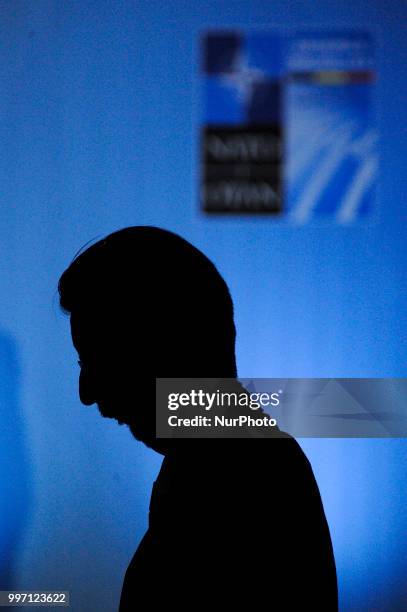 Reuters photographer Pablo Martinez Monsiva is seen during the 2018 NATO Summit in Brussels, Belgium on July 12, 2018.