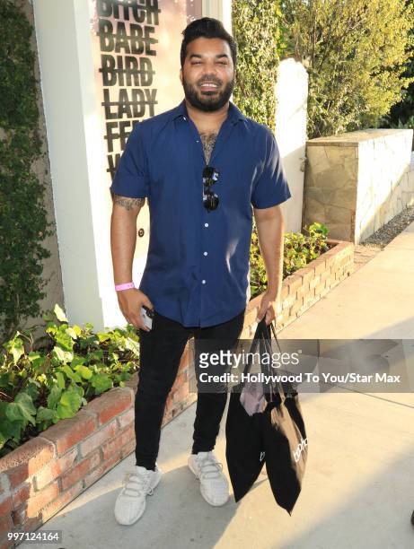 Adrian Dev is seen on July 11, 2018 in Los Angeles, California.