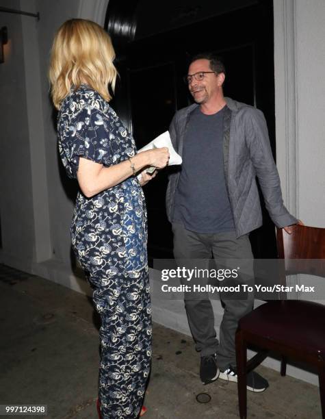 Joshua Malina and Janel Moloney are seen on July 11, 2018 in Los Angeles, California.