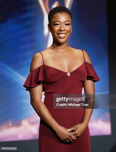 Samira Wiley attends onstage during the 70th Emmy Awards nominations announcement held at Saban Media Center on July 12, 2018 in North Hollywood,...