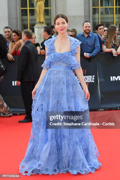 Actress Michelle Monaghan attends the 'Mission: Impossible - Fallout' Global Premiere in Paris on July 12, 2018 in Paris, France.