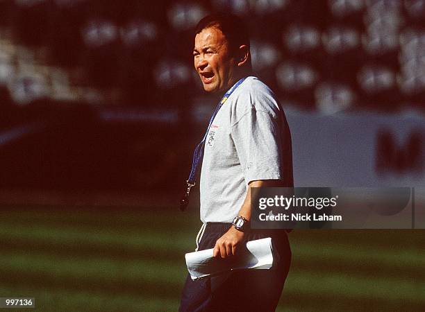 Eddie Jones coach of Australia A during Australia A's training session at Northpower Stadium, Gosford, Australia. Mandatory Credit: Nick...