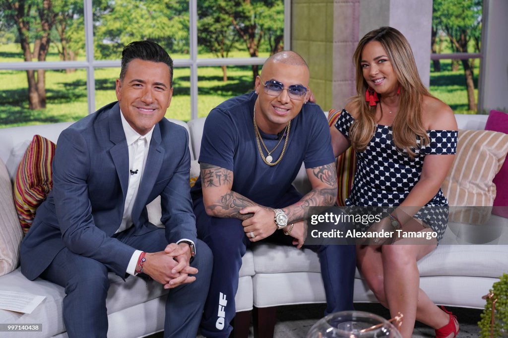 Wisin Visits Telemundo's "Un Nuevo Dia"