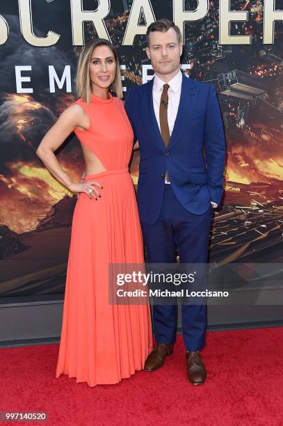 Rawson Marshall Thurber and Sarah K Thurber attend the 'Skyscraper' New York Premiere at AMC Loews Lincoln Square on July 10, 2018 in New York City.