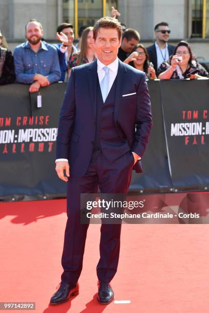 Actor Tom Cruise attends the Mission: Impossible - Fallout' Global Premiere in Paris on July 12, 2018 in Paris, France.