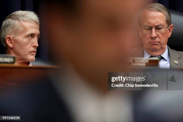 House Oversight and Government Reform Committee Chairman Trey Gowdy and House Judiciary Committee Chairman Bob Goodlatte lead a joint hearing of...