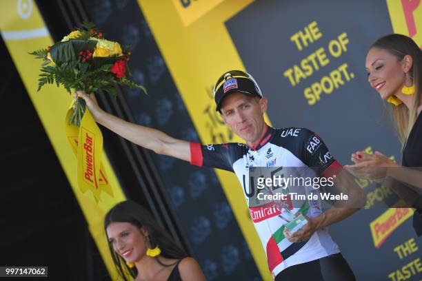 Podium / Daniel Martin of Ireland and UAE Team Emirates / Celebration / during 105th Tour de France 2018, Stage 6 a 181km stage from Brest to...