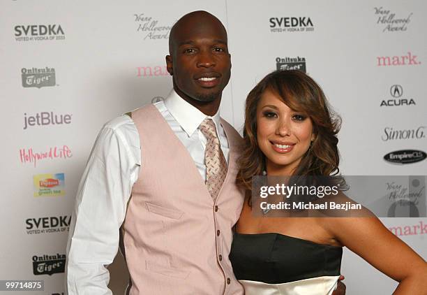 Professional football player Chad Ochocinco and dancer Cheryl Burke backstage during the 12th annual Young Hollywood Awards sponsored by JC Penney ,...