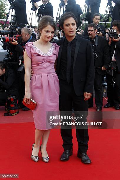 Actor Gael Garcia Bernal and actress Dolores Fonzi arrive for the screening of "Biutiful" presented in competition at the 63rd Cannes Film Festival...