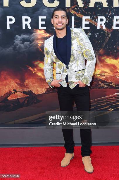 Rick Gonzalez attends the 'Skyscraper' New York Premiere at AMC Loews Lincoln Square on July 10, 2018 in New York City.