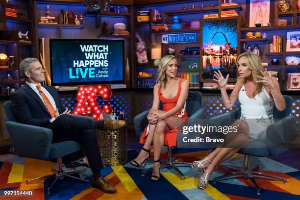 Pictured : Andy Cohen, Kristin Cavallari and Sonja Morgan --