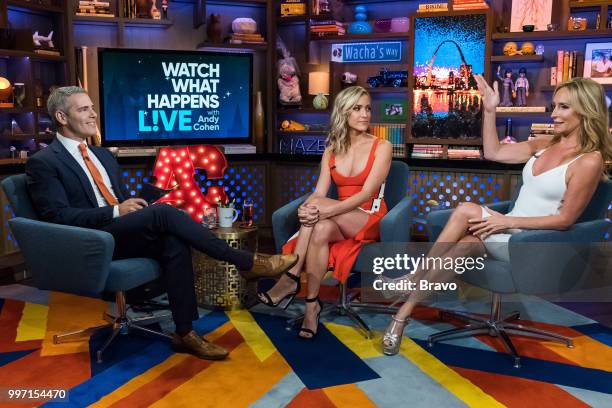 Pictured : Andy Cohen, Kristin Cavallari and Sonja Morgan --