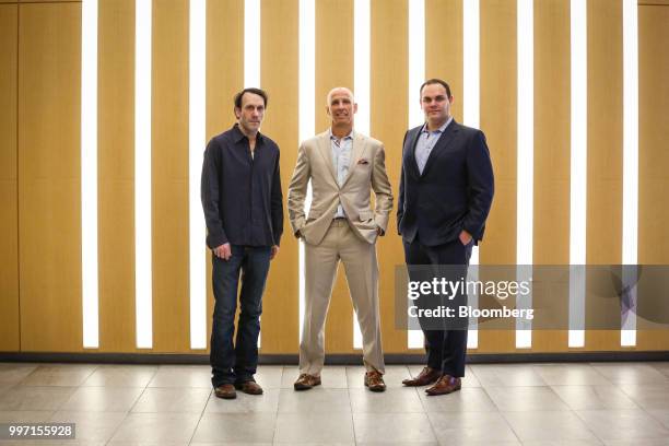 John Kaden, chief investment officer of Navy Capital LLC, from left, Kevin Gahwyler, president and chief financial officer of Navy Capital LLC, and...