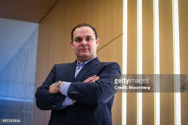 Sean Stiefel, portfolio manager at Navy Capital LLC, stands for a photograph at the company's office in New York, U.S., on Tuesday, July 10, 2018. As...