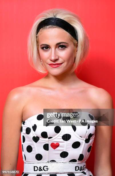 Pixie Lott attending a photocall to launch The Voice Kids, at Madame Tussauds in London.