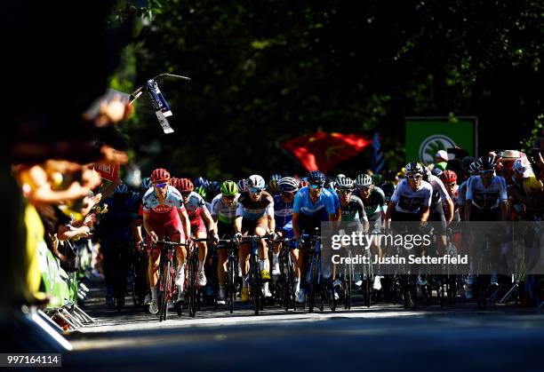 Tony Martin of Germany and Team Katusha / Pierre Latour of France and Team AG2R La Mondiale / Julian Alaphilippe of France and Team Quick-Step Floors...