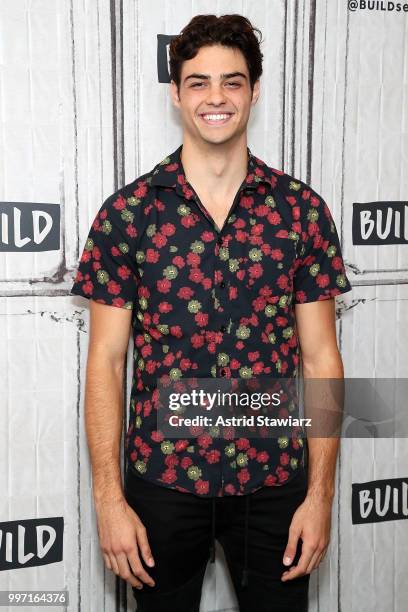 Actor Noah Centineo visits Build studio on July 12, 2018 in New York City.