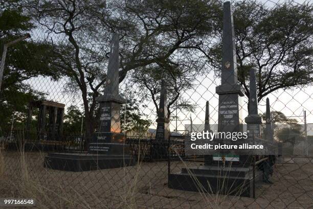 Graveyard for high ranking leaders of the Herero in Okahandja, Namibia, 13 May 2017. The governments of Germany and Namibia are currently negotiating...