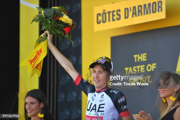 Podium / Daniel Martin of Ireland and UAE Team Emirates / Celebration / during 105th Tour de France 2018, Stage 6 a 181km stage from Brest to...