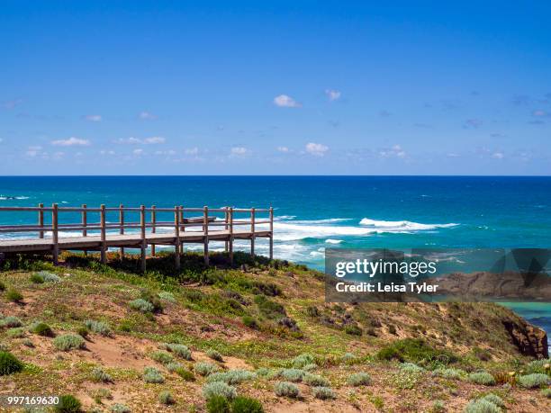 Viewpoint between Porto Covo and Vila Nova de Milfontes on the Fishermen's Trail, a four day coastal walk on the Rota Vicentina. The area is part of...