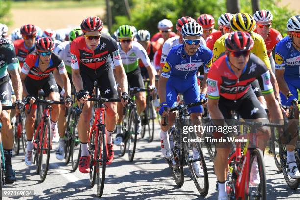 Julian Alaphilippe of France and Team Quick-Step Floors / Stefan Kung of Switzerland and BMC Racing Team / during 105th Tour de France 2018, Stage 6...