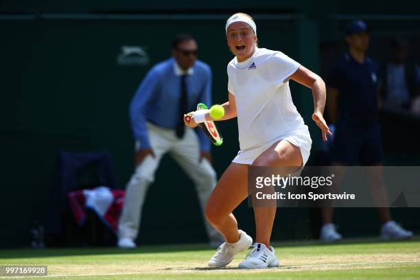 During day ten match of the 2018 Wimbledon Championships on July 12 at All England Lawn Tennis and Croquet Club in London, England.