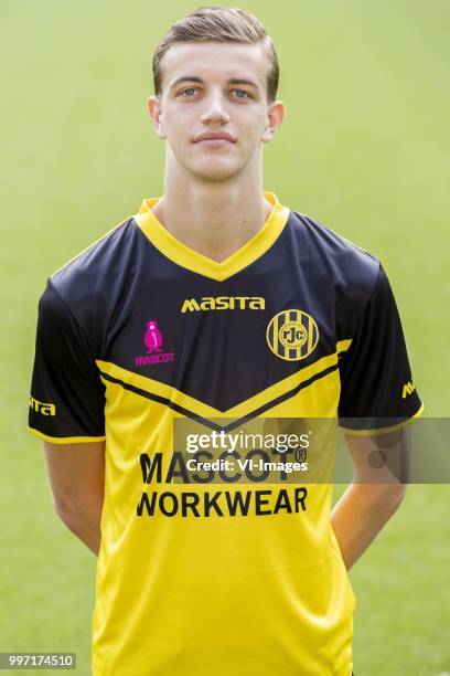 Niels Verburgh during the team presentation of Roda jc on July 12, 2018 at the Parkstad Limburg stadium in Kerkrade, The Netherlands.