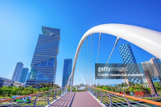 incheon, south korea - may 20 : songdo central park is the green - green park stock pictures, royalty-free photos & images