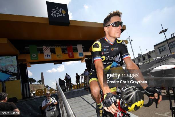 Start / Sylvain Chavanel of France and Team Direct Energie / during 105th Tour de France 2018, Stage 6 a 181km stage from Brest to Mur-de-Bretagne...