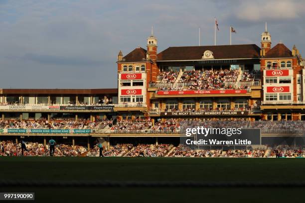 General view during the Vitality Blast match between Surrey and Essex Eagles at The Kia Oval on July 12, 2018 in London, England.