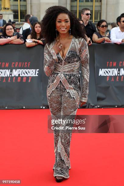 Angela Bassett attends the 'Mission: Impossible - Fallout' Global Premiere on July 12, 2018 in Paris, France.