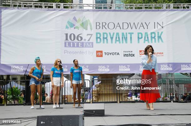 Katharine McPhee performs during 106.7 LITE FM's Broadway in Bryant Park on July 12, 2018 in New York City.