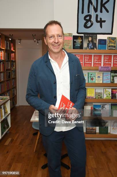 Tom Baldwin attends the launch of his new book "Ctrl Alt Delete" at Ink 84 on July 12, 2018 in London, England.