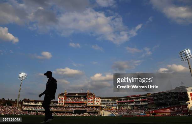 General view during the Vitality Blast match between Surrey and Essex Eagles at The Kia Oval on July 12, 2018 in London, England.
