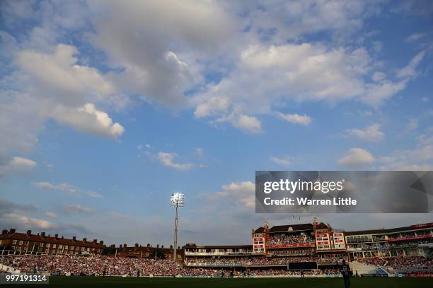 General view during the Vitality Blast match between Surrey and Essex Eagles at The Kia Oval on July 12, 2018 in London, England.