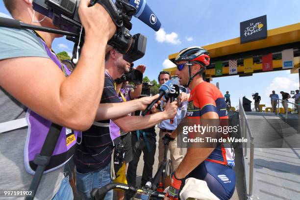 Vincenzo Nibali of Italy and Bahrain Merida Pro Team / Media Press / Interview / during 105th Tour de France 2018, Stage 6 a 181km stage from Brest...