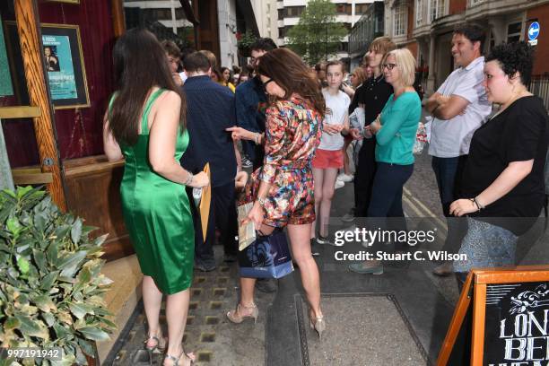 Kira Reed Lorsch and Nancy O'Brien arrive to sign copies of 'SCORE' at Hard Rock Cafe London on July 12, 2018 in London, England.