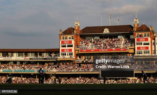 General view during the Vitality Blast match between Surrey and Essex Eagles at The Kia Oval on July 12, 2018 in London, England.