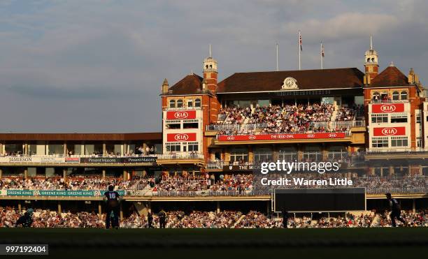 General view during the Vitality Blast match between Surrey and Essex Eagles at The Kia Oval on July 12, 2018 in London, England.