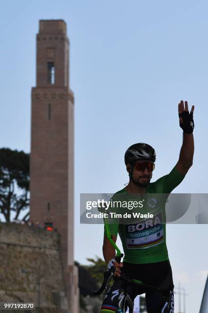 Peter Sagan of Slovakia and Team Bora Hansgrohe Green Sprint Jersey / during 105th Tour de France 2018, Stage 6 a 181km stage from Brest to...