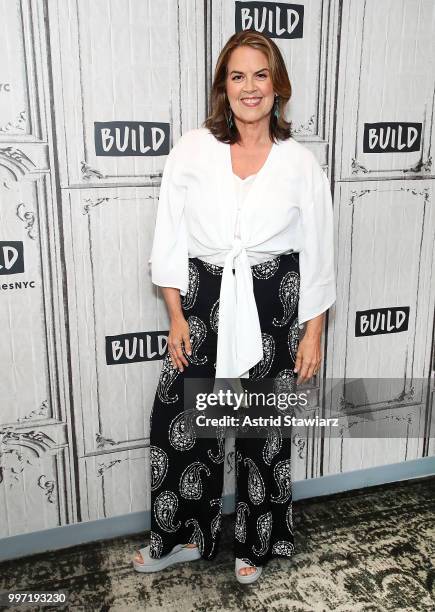 Director Marina Zenovich visits Build studio on July 12, 2018 in New York City.