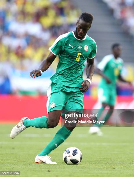 June 28: Salif Sane of Senegal during the 2018 FIFA World Cup Russia group H match between Senegal and Colombia at Samara Arena on June 28, 2018 in...