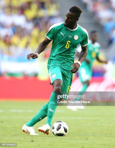 June 28: Salif Sane of Senegal during the 2018 FIFA World Cup Russia group H match between Senegal and Colombia at Samara Arena on June 28, 2018 in...