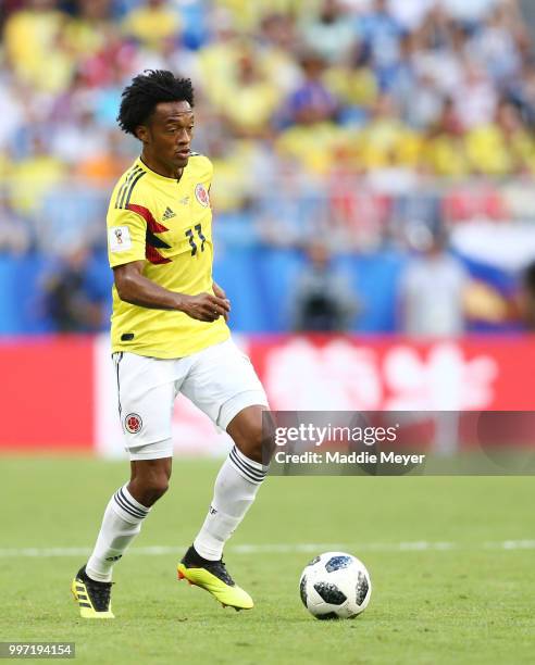 June 28: Juan Cuadrado of Colombia during the 2018 FIFA World Cup Russia group H match between Senegal and Colombia at Samara Arena on June 28, 2018...