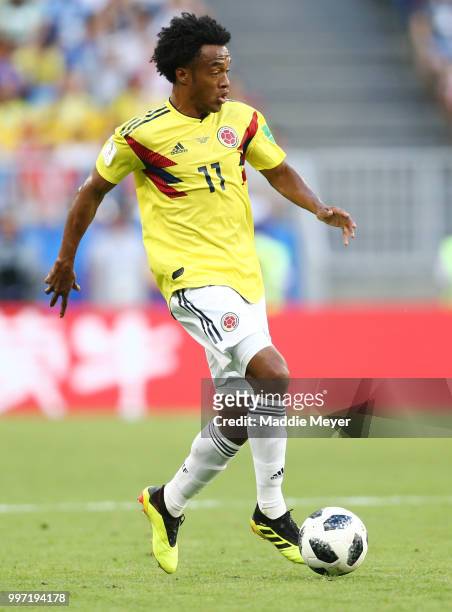 June 28: Juan Cuadrado of Colombia during the 2018 FIFA World Cup Russia group H match between Senegal and Colombia at Samara Arena on June 28, 2018...